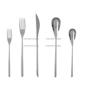 Service de couverts plaqué or en acier inoxydable 18-10, poli miroir 18-10, 24 pièces, ensemble de couverts dorés en acier inoxydable - Product Image 6