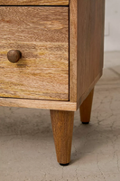 Meuble de salon moderne extensible en bois massif, design personnalisé, 6 tiroirs de rangement