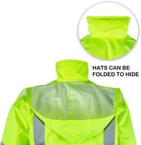 New Design Breathable And Waterproof Coverall <b>Reflective</b> <b>Tape</b> <b>Reflective</b> Clothing safety high quality solid color 100 cotton - Product Image 4