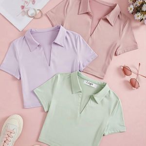 Tops cortos para mujer, personalizables con logotipo, tops cortos para chicas, vestidos casuales, ropa al por mayor de Bangladesh - Product Image 2