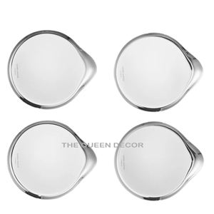 ที่รองแก้วหิน4ชิ้นสำหรับห้องครัวที่บ้านจัดเลี้ยงสำหรับโต๊ะรับประทานชากาแฟรับประทานอาหารทำจากอลูมิเนียม - Product Image 5