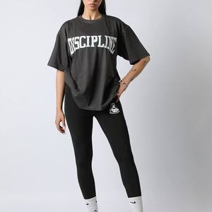 Vêtements de sport actifs imprimés avec logo personnalisé Vêtements de gym unisexe Polyester Plus Spandex Vêtements de sport surdimensionnés vierges de haute qualité pour femmes - Product Image 1