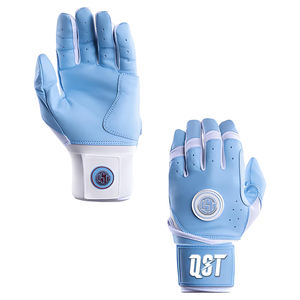 Guante de bateo de béisbol y softbol de puño largo de cuero Premium para diestros y zurdos, diseño profesional personalizado, antideslizante duradero - Product Image 6