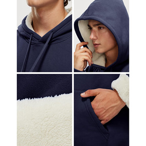 Sudaderas con capucha informales para mujer con hombros caídos para hombre, sudaderas transpirables suaves con logotipo personalizado, sudaderas para mujer con lavado ácido antibolitas - Product Image 6