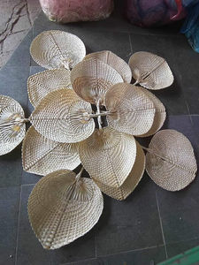 พัดฝ่ามือสไตล์วินเทจแบบปรับแต่งได้งานหัตถกรรมทำจากธรรมชาติจากเวียดนาม - Product Image 4