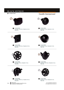 Iron Door Fittings PREMIUM QUALITY ENGRAVED BLACK COLOUR <b>SMALL</b> SIZE DESIGNER CUPBOARD KNOB DIRECT MANUFACTURER - Product Image 5