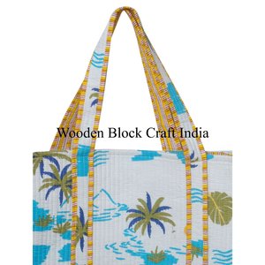 Bolsos de Hombro de Algodón Vintage para Mujer, Estampados a Mano, Acolchados, con Cierre de Cremallera, Moda de Verano/Invierno para Chicas - Product Image 2