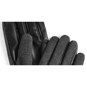 Guanti eleganti da uomo Alfani a spina di pesce, neri, taglia normale, accessori funzionali per esterni - Product Image 2