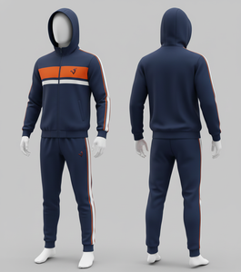 ชุดวอร์มแฟชั่นใหม่ปี 2024 ผลิตจากผ้าฝ้ายน้ำหนักเบา ลายพิมพ์เรียบง่าย รับผลิตขั้นต่ำจำนวนน้อย ราคาสุดคุ้ม - Product Image 1