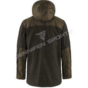Chaqueta de Caza de Invierno para Hombre, de Lana/Poliéster, Sólida, de Manga Larga, Transpirable, Ropa de Exterior, Logotipo Personalizado, Resistente al Viento en el Cuello - Product Image 2