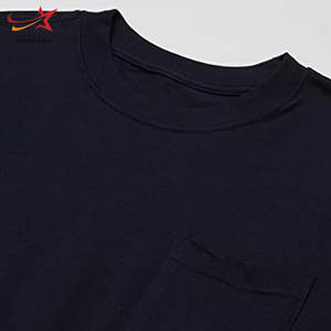 Camiseta extragrande de manga corta con refrigeración personalizada para hombre, ropa de punto de color sólido con serigrafía - Product Image 4