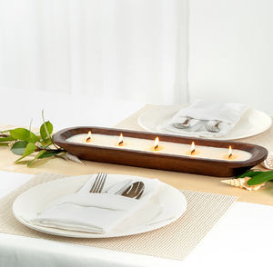 Tazón de masa de vela de madera de nuevo diseño sostenible, los mejores precios con forma de corazón, cuencos de masa de vela románticos de lujo - Product Image 4