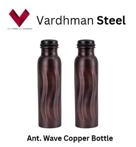 Venta de Fábrica, Precio Económico, 1 Litro de Ant. Botella de Cobre Wave, Hidrata con Estilo, Bebedero de Plástico - Product Image 5