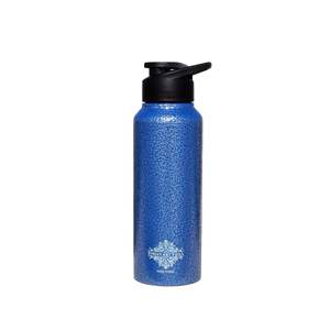 Botella Plana de Acero Inoxidable Azul Antiguo de 750 ml con Tapa con Boquilla, Diseño Clásico, Aislamiento Térmico para Bebidas Frías y Calientes, Ideal para Viajes - Product Image 3