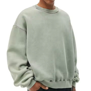 เสื้อสเวตเตอร์คอกลมใส่ได้ทั้งชายและหญิงมีฮู้ดน้ำหนักเบาระบายอากาศได้ดีไซส์ใหญ่พิเศษ - Product Image 1