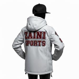 Chaqueta Softshell para Mujer, Forro Polar de Poliéster, Color Gris, Bordado con Logotipo Personalizado, Resistente al Viento y al Agua - Product Image 5