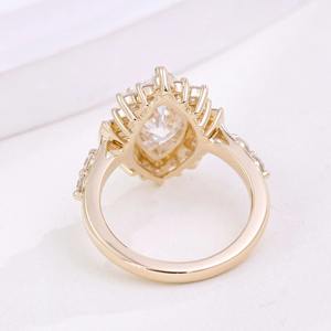 Anillos de Boda Personalizados con Certificación IGI para Mujer, Oro Sólido de 10k, 14k, 18k, Diamantes Cultivados en Laboratorio DEF VVS, Joyería - Product Image 3