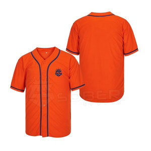 Maillot de baseball 100 % polyester de haute qualité, respirant, séchage rapide, vêtements de sport, logo imprimé personnalisé, nom d'équipe personnalisé, faible MOQ - Product Image 1