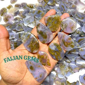 หินโมรามอสธรรมชาติอัญมณีโมราหินมอสธรรมชาติอัญมณีอาเกตที่สวยงามสำหรับทำเครื่องประดับหิน - Product Image 1