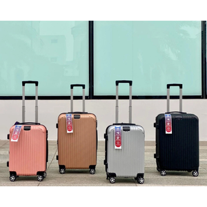 กระเป๋าเดินทางเปลือกแข็ง ABS ขนาด20/24นิ้วมีล้อหมุนรถเข็นอลูมิเนียมทนทาน - Product Image 1