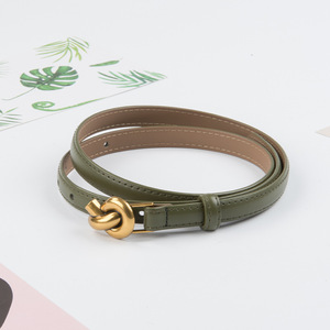 <span class=keywords><strong>Cintura</strong></span> da <span class=keywords><strong>Donna</strong></span> in Vera Pelle di Vacchetta, Design Casual, Larghezza 1,4 cm, Fibbia a Perno, Leggera, Semplice, Vintage ed Elegante, Accessorio per la Vita - Product Image 4