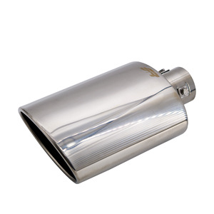Tuyau d'échappement incliné ovale en acier inoxydable de 57 mm - Product Image 2