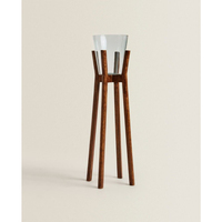 Seau à glace de luxe en métal martelé à double paroi avec support trépied, anti-fuite, refroidisseur de boissons moderne pour bar, maison et fête