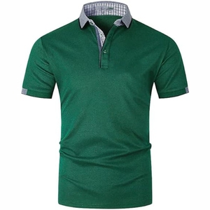 Haute qualité hommes Polo 100% Polyester t-shirt Logo personnalisé hommes plaine séchage rapide respirant polo t-shirts - Product Image 1