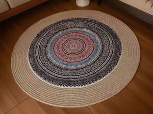 Falda para árbol de Navidad, tamaño grande, diseño redondo, tela suave y acogedora para cubrir la base del árbol de Navidad, decoración festiva para el hogar en interiores - Product Image 5