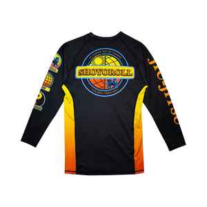 Custom Logo Breathable Jiu Jitsu <b>Rashguard</b> Long Sleeve <b>BJJ</b> Compression Shirt MMA Grappling Top for Men Made in Pakistan UPF50+ - Product Image 2