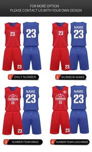 Uniformes vierges de basket-ball à séchage rapide personnalisés par sublimation maillot de basket-ball réversible - Product Image 4