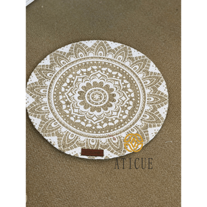 Placemats Boho Seagrass & Raffia Woven 15" Round <b>Table</b> <b>Mat</b> for Home - Product Image 1