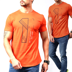 T-shirt pour homme en coton 100% à col rond et coupe ajustée avec logo imprimé personnalisé, tissu de haute qualité, fabricant de service OEM - Product Image 6