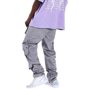 Venta al por mayor de pantalones Cargo personalizados pantalones de chándal Hip Hop para hombre cintura elástica multibolsillo logotipo personalizado - Product Image 2