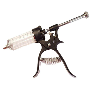 Pistola de dosis ajustable automática multidosis veterinaria, jeringa reutilizable para ganado y animales de granja de 30ml y 50ml - Product Image 3