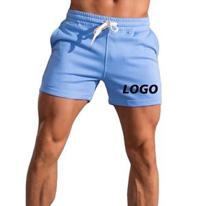 Pantalones Cortos Deportivos para Hombre, Estilo Vintage, 100% Algodón, Cintura Media, Cierre con Cordón, Secado Rápido, Transpirables, Ecológicos, para Gimnasio - Product Image 1