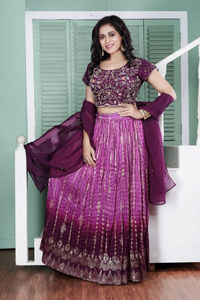 Estilo Bollywood Heavy Blooming Georgette con bordado y trabajo de secuencia Traje De Palacio pakistaní con Georgette Dupatta - Product Image 2