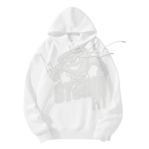 Sweat-shirt en molleton uni décontracté pour homme, pull tendance à capuche pour les sports d'hiver, streetwear, coton, polyester, imperméable - Product Image 3