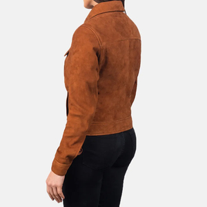 Chaqueta de invierno de moda para mujer, cuero genuino de alta calidad, diseño de punto transpirable, teñido liso, recién llegado, venta al por mayor, puro - Product Image 3