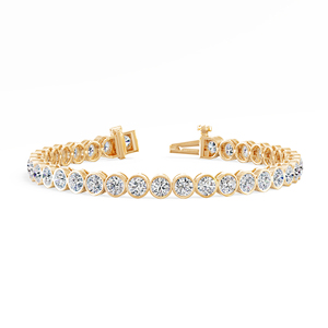 ชุดกรอบสร้อยข้อมือเทนนิส CTW 9.43โตขึ้นประดับด้วยทอง14K/18K ใส่สบายขายส่ง - Product Image 1