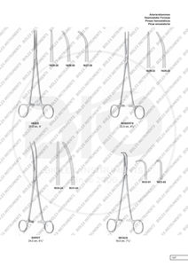 Pinza de tejido recto para disección intestinal hemostática, pinza de acero inoxidable con soporte de aguja disponible en todos los tamaños - Product Image 6