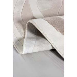 Alfombra Moderna Netline Home Depot Cream Amorf AR006, Duradera, de Polipropileno y Poliéster, Fácil de Limpiar, Antideslizante, 80x150cm, 10kg - Product Image 2