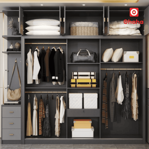 Modern engineered <b>wood</b> wardrobe Ohaha - HD035 - Product Image 3