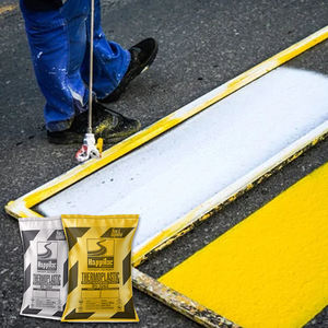 Peinture de marquage de ligne de route thermoplastique lumineuse haute adhérence et sécurité routière revêtement réfléchissant poudre perles de verre mélangées peinture - Product Image 3