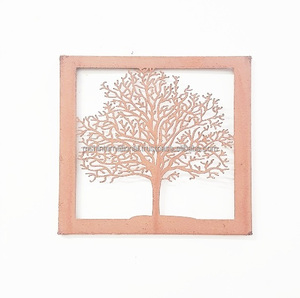 ศิลปะตกแต่งผนังโลหะสีทองแกะสลักสไตล์ร่วมสมัย,ของตกแต่งผนังในห้องนั่งเล่นบ้าน - Product Image 3