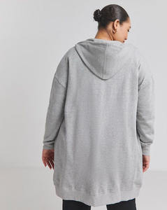 Sudadera con capucha de túnica con cremallera para mujer de Marga gris básica de calidad superior nuevas sudaderas con capucha en blanco antiarrugas y transpirables para mujer - Product Image 2