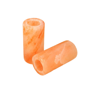 2pcs verre de sel rose de l'Himalaya sculpté à la main à partir de sel naturel ajoute une saveur légère aux aliments et au sel de bain de cuisine - Product Image 6