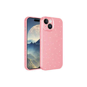 Coque de téléphone en silicone électroplaqué à paillettes de luxe pour iPhone 15, design NXXA Koton Premium, coques arrière et protection intégrée - Product Image 1