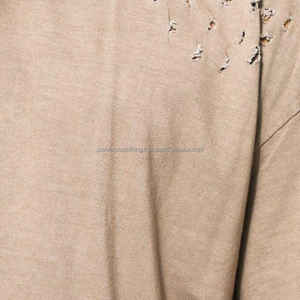 Camiseta de gran tamaño para hombre de algodón 100% de la mejor calidad, tela transpirable, logotipo bordado personalizado, teñido liso - Product Image 6