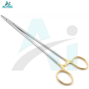 Porta Agujas Debakey Manual ALMAC, Instrumento de Acero Inoxidable de Grado Quirúrgico, Ofrece Máxima Precisión en el Manejo - Product Image 1